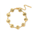QIAOREN 12035 Anti-rust Stainless Steel Polished Groove Seashell Bracelet Scallop Link Chain Casual Summer Accessory