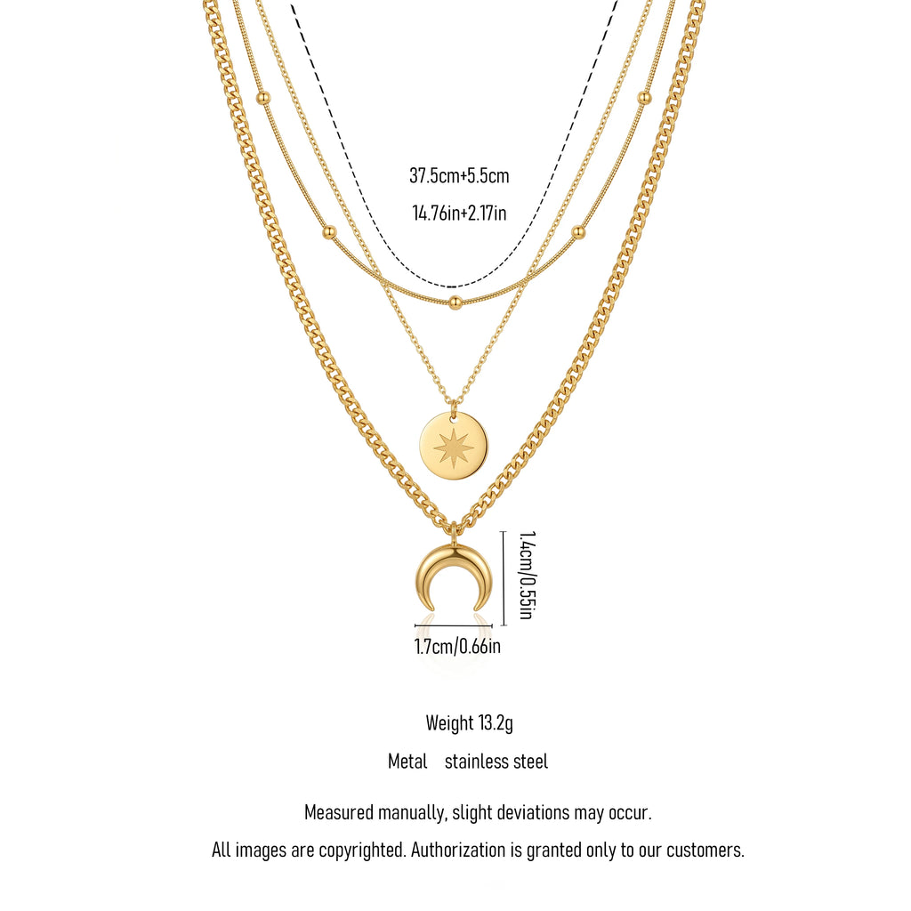 QIAOREN 13480 Vintage Square White Shell Butterfly Pendant Necklace with Beaded Ball Chain, Dainty Gold Neck Jewelry Gift