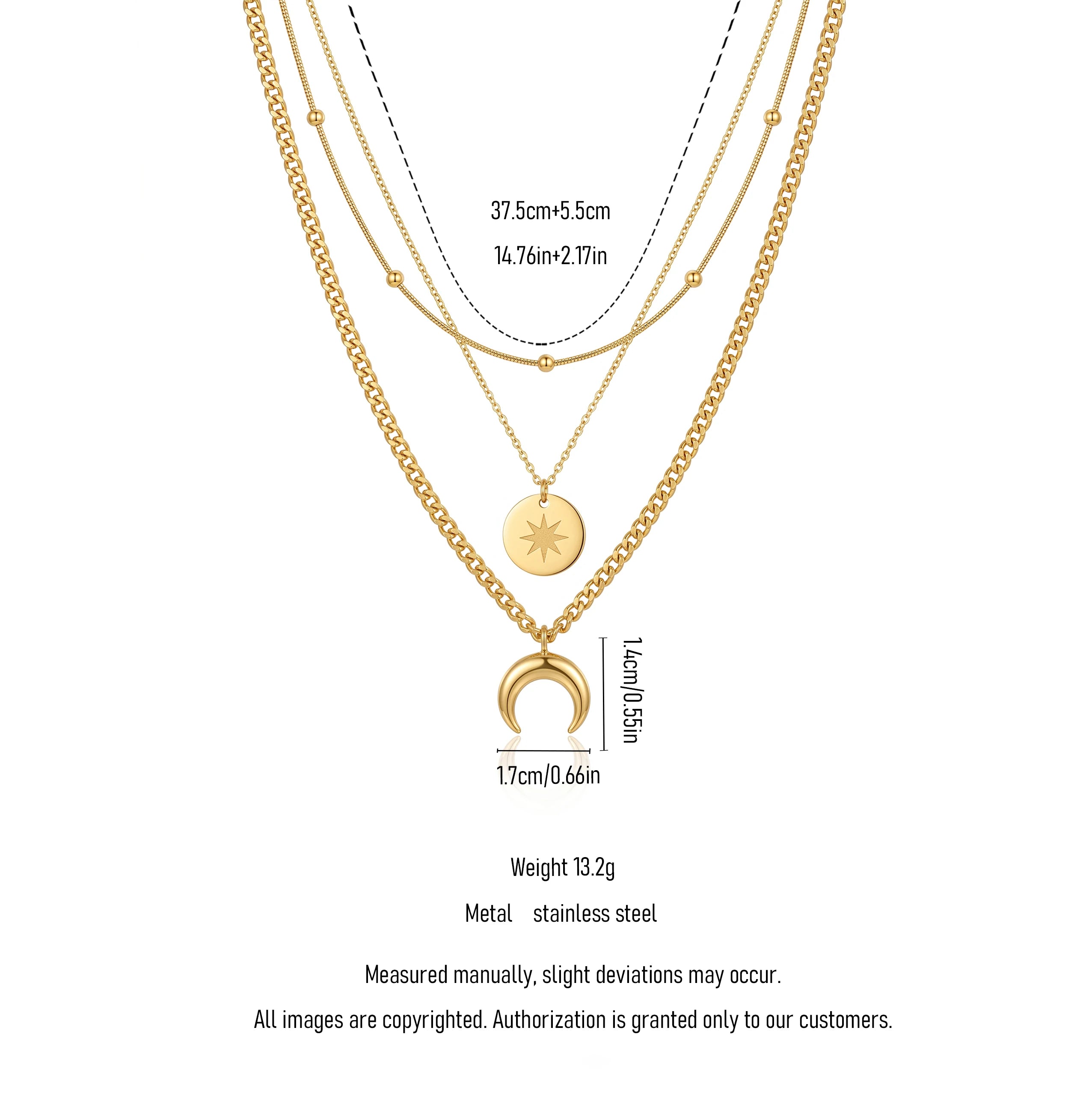 QIAOREN 13480 Vintage Square White Shell Butterfly Pendant Necklace with Beaded Ball Chain, Dainty Gold Neck Jewelry Gift