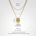 QIAOREN 13993 Beaded Cable Chain Pendant Necklace with Two Textured Fish Charms and Dangling Smooth Round Beads