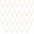 QIAOREN Wholesale A-Z 26 Letter Initial Necklace Stainless Steel Heart Alphabet Pendant Gold Silver Personalized Jewelry