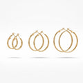 QIAOREN 13211 Gold Plated Oval Hoop Earrings for Women Stainless Steel Lightweight Minimalist Everyday Fashion Jewelry