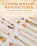 QIAOREN Custom Personalized Necklace Engraved Initial OEM/ODM Pendant Gold Stainless Steel Jewelry