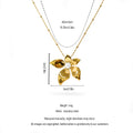 QIAOREN 13998 Beaded Oval Link Chain Pendant Necklace with Five Petal Flower Charm Centered with Round Pearl