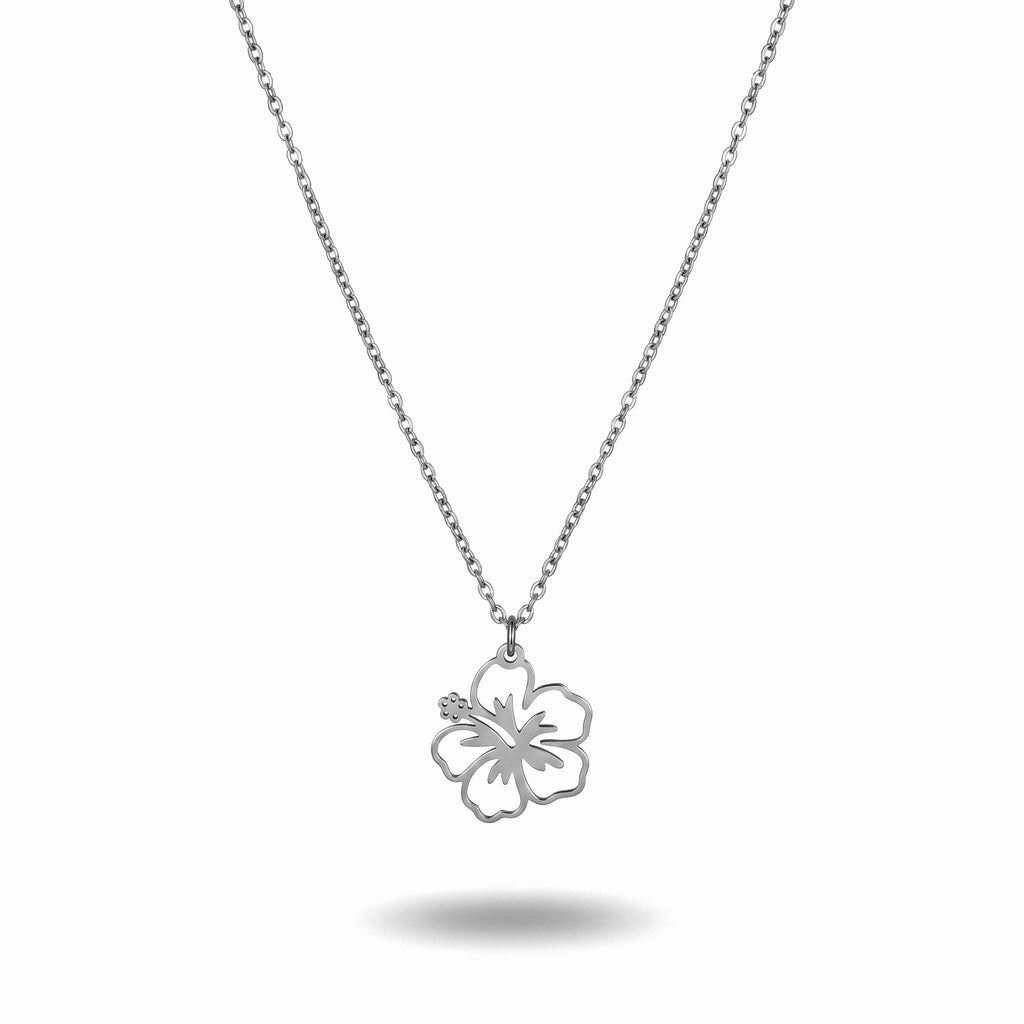 QIAOREN 11723 Wholesale Cutout  Floral Necklace Stainless Steel Gold Plated Beach Jewelry for EU USA Accessories Retailers