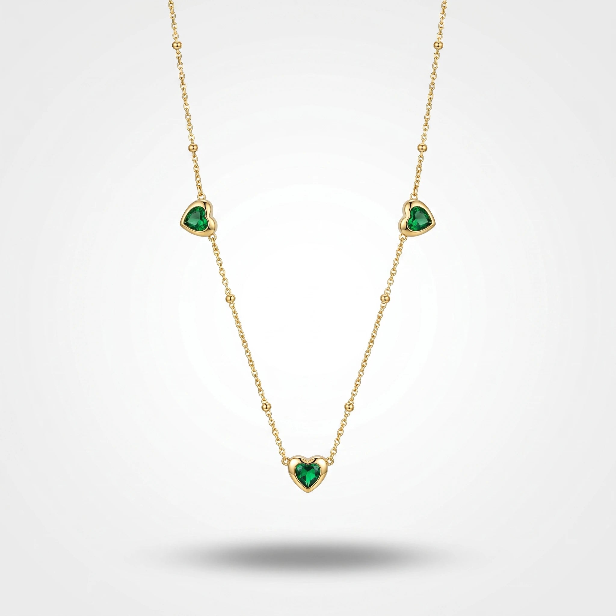 QIAOREN 13521 Wholesale Waterproof Stainless Steel Jewelry Minimalist Gold Plated Necklace for Custom Fashion