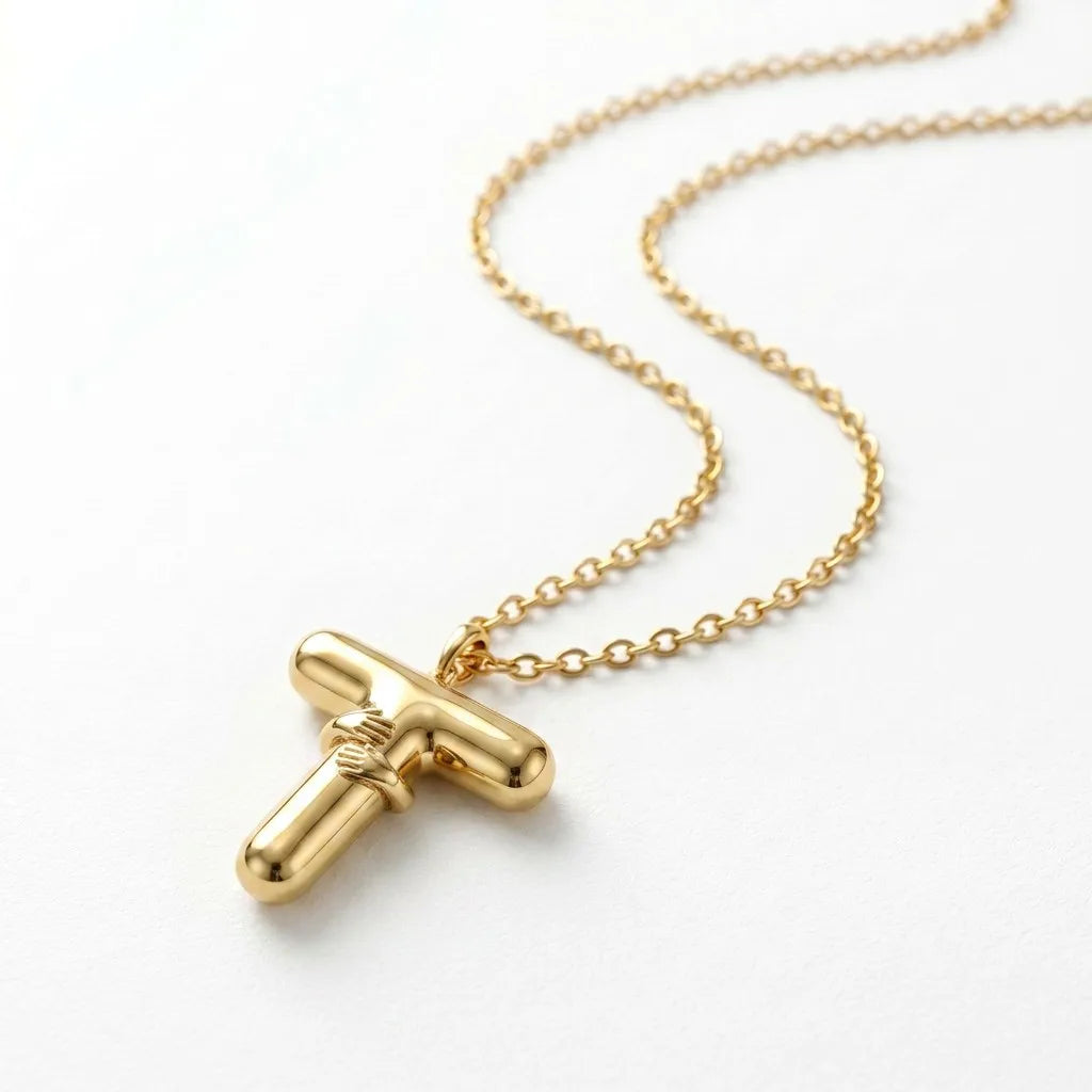 QIAOREN A-Z 26 Letter Initial Necklace Stainless Steel Gold Silver Alphabet Pendant Personalized Name Jewelry Gift for Women