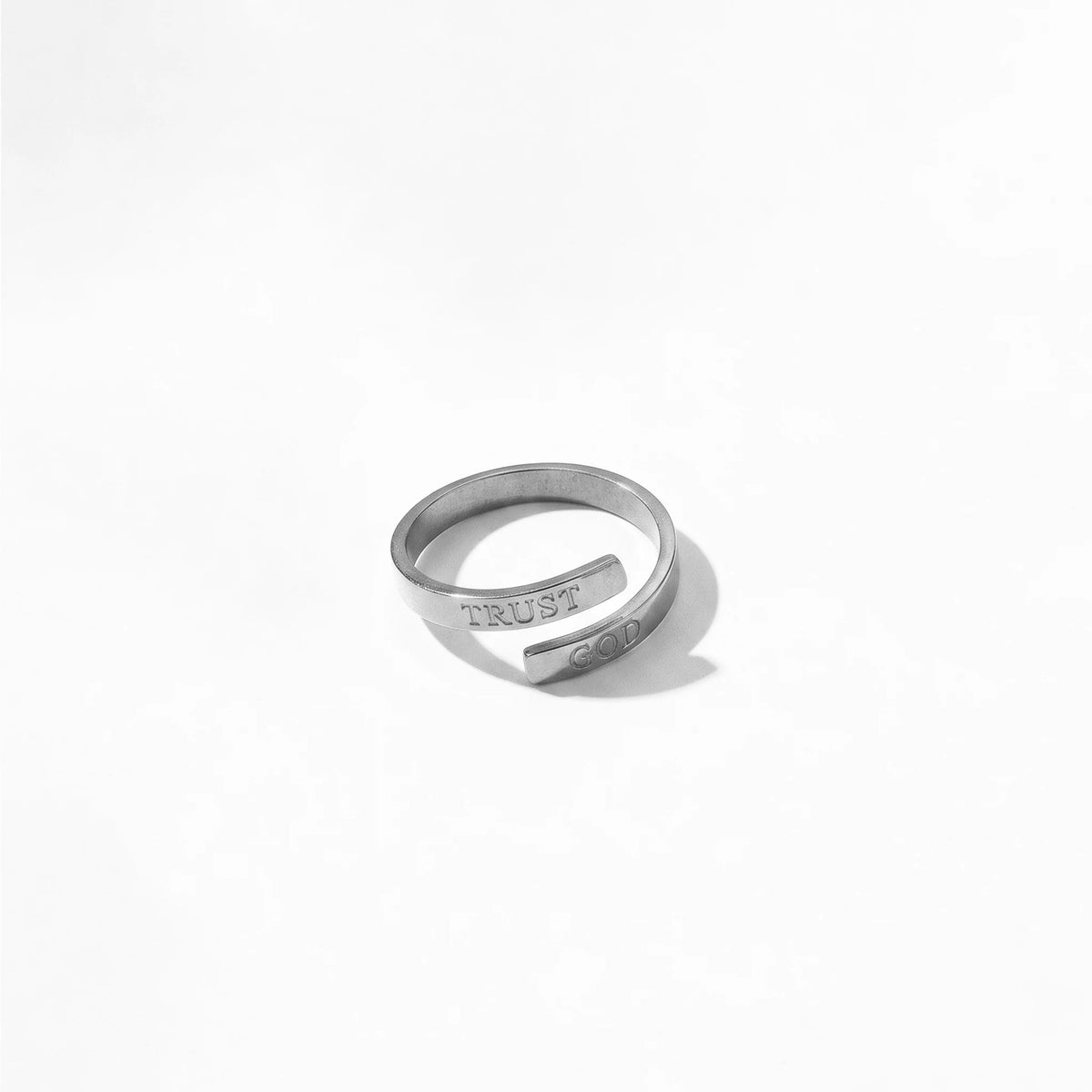 QIAOREN 5Pcs 18K Gold Plated Stainless Steel Rings Set Tarnish Free Adjustable Stackable Open Cuff Rings for Women