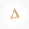 QIAOREN 12573 Dainty Geometric Triangle Huggie Earrings 316L Stainless Steel Gold Plated No Fade Earring Trendy Gift
