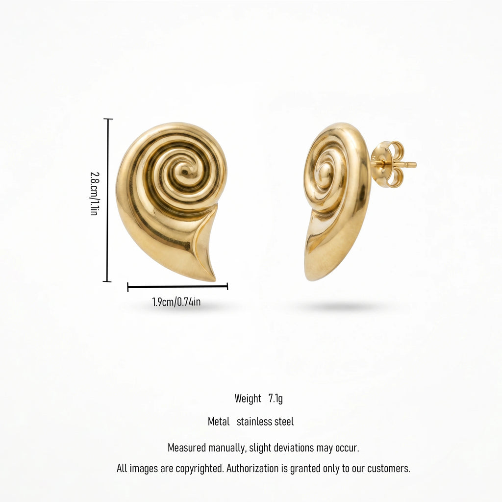 QIAOREN 14021 Polished Gold Hammered Textured Teardrop Stud Earrings, Irregular Crinkle Surface Water Drop Ear Stud Jewelry Gift