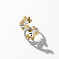 QIAOREN 13006-09 Gold Silver Plated Adjustable Open Stack Ring Set for Women Minimalist Geometric Statement Rings